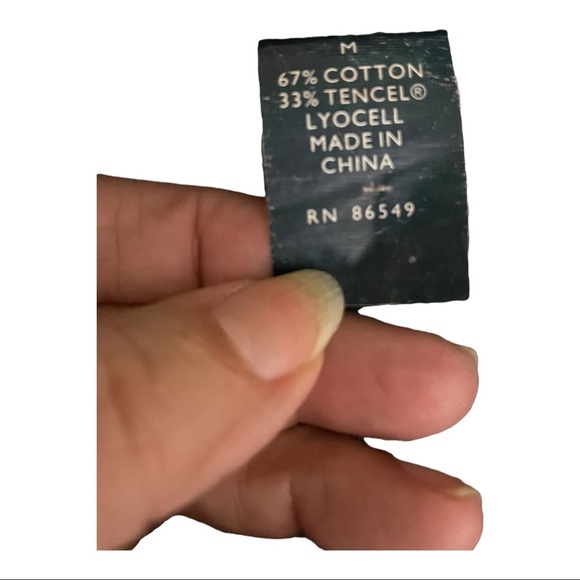 Indigo Palms mens Revesible half zip tencel cotton sweater light green Medium - Picture 6 of 8